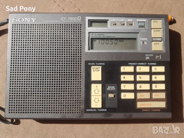  Sony ICF-7600D ретро радио