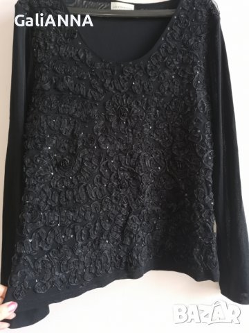 СТРАХОТНА ЕФЕКТНА БЛУЗА РАЗМЕР  XL, снимка 5 - Туники - 37688015