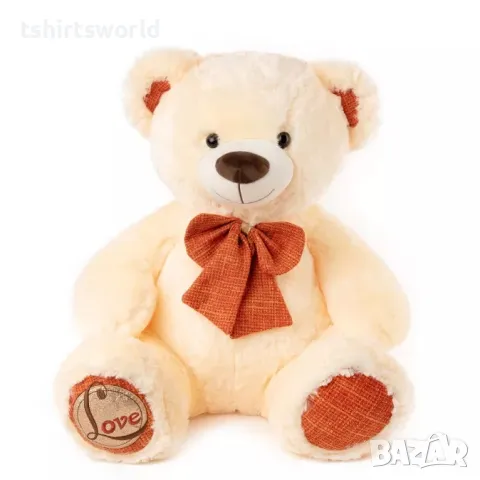 Ново плюшено Мече с надпис LOVE, 60см