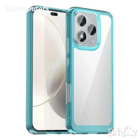 Honor 400 Lite Colorful TPU + Acrylic Удароустойчив Калъф и Протектор, снимка 4 - Калъфи, кейсове - 50937775
