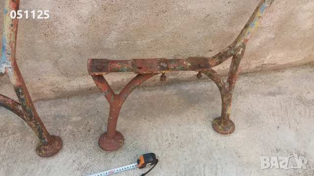 Отлични масивни чигунени стойки от пейка - 30 кг. царско време , снимка 7 - Градински мебели, декорация  - 50659865