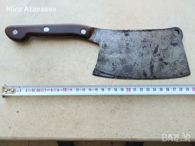 Стар ръчно кован сатър, снимка 4 - Антикварни и старинни предмети - 56106401