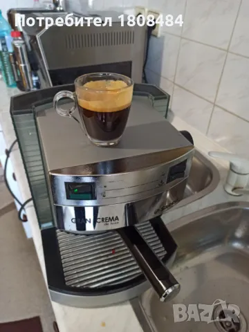 Кафе машина Саеко Гран крема с ръкохватка крема диск работи перфектно и прави супер кафе с каймак  , снимка 3 - Кафемашини - 50256547