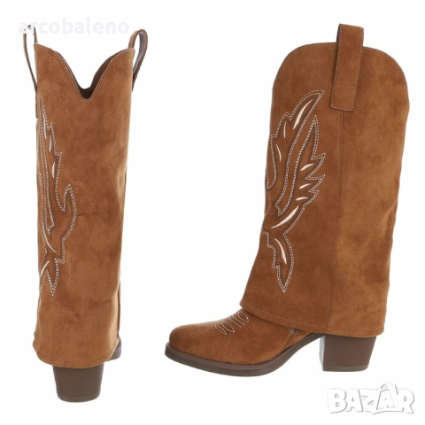 Дамски уестърн и байкерски ботуши, 3цвята , снимка 18 - Дамски ботуши - 52263399