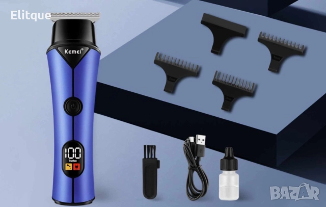 Професионална безжична машинка за подстригване Kemei KM-641  , снимка 3 - Машинки за подстригване - 52905585