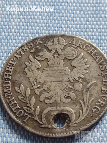 Сребърна монета 20 кройцера 1783г. Йозеф втори Будапеща Свещена Римска империя 13746, снимка 9 - Нумизматика и бонистика - 42888252