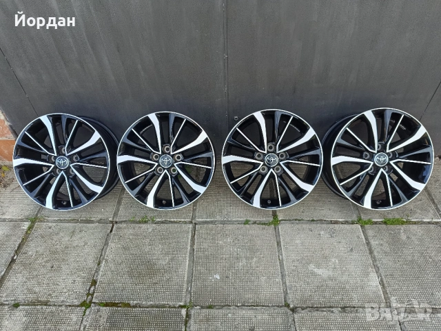 ОРИГИНАЛНИ джанти 17 ' цола 5x114,3 TOYOTA / ТОЙОТА 60,1 ЕТ39 7J + датчици, снимка 4 - Гуми и джанти - 54240393