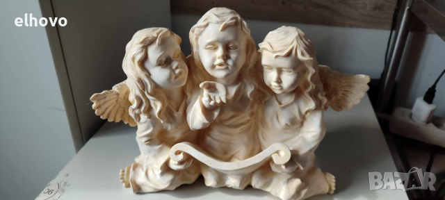 Декоративна фигура на ангелчета, снимка 3 - Антикварни и старинни предмети - 44631762