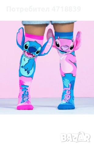 Дълги чорапи със Стич