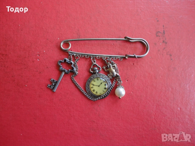 Старинна брошка игла 3, снимка 6 - Други - 52671845