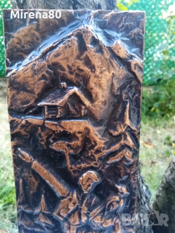 Старо медно пано, снимка 2 - Антикварни и старинни предмети - 51946596