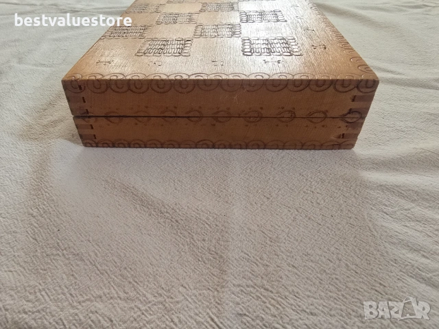 Шах С Дървена Кутия, снимка 6 - Шах и табла - 54177829