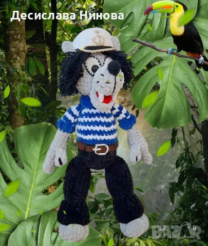 Вълкът от"Ну погоди"-ръчна изработка, снимка 13 - Плюшени играчки - 36918136