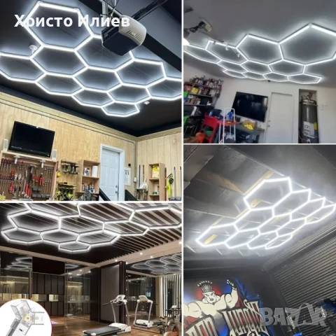 LED Лед Осветление лампа за гараж магазин фризьорски салон студио