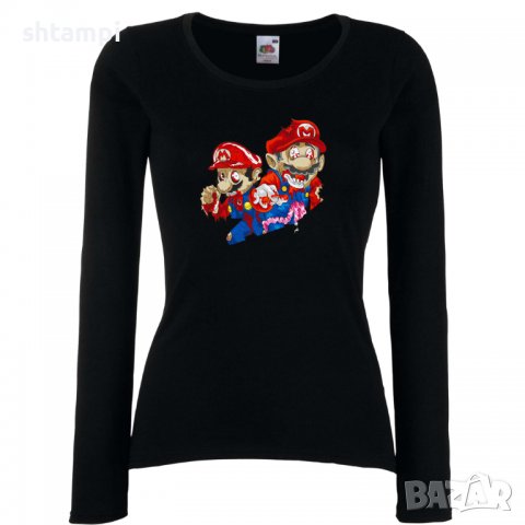 Дамска тениска Mario Zombie 2 Игра,Изненада,Подарък,Празник,Повод, снимка 2 - Тениски - 37237456