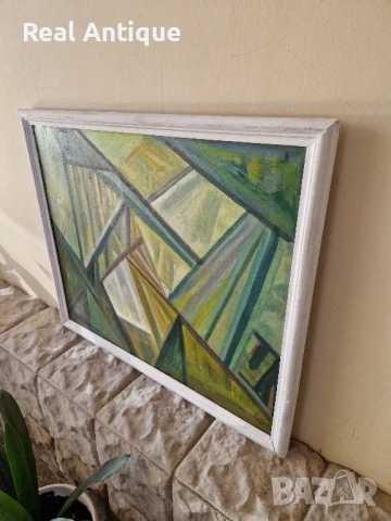 Венко Петров автор масло Кюстендил платно композиция , снимка 7 - Картини - 50894112