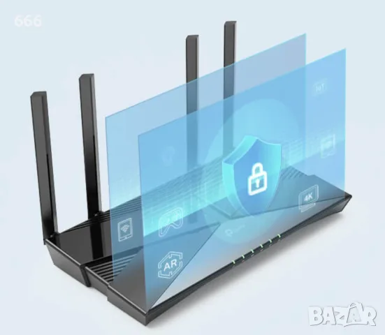 Безжичния рутер TP-Link EX220 AX1800 Dual-Band Wi-Fi 6, снимка 4 - Друга електроника - 55704969