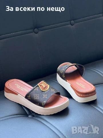 Louis Vuitton Дамски Чехли Луис Витон Код E449, снимка 2 - Чехли - 50503238