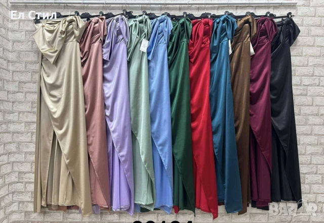 ⚜️Дамска сатенена рокля. 40 евро.универсален размер. 