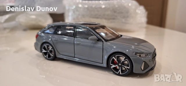 Ауди Audi RS6 1:32 отваряеми врати, капак, светещи фарове и стопове, снимка 3 - Коли, камиони, мотори, писти - 51210470