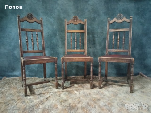 Старинни френски столове, снимка 5 - Столове - 39306458