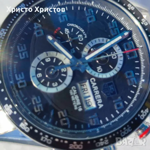 Мъжки луксозен часовник TAG HEUER CARRERA CALIBRE 16 43MM  DAY-DATE, снимка 8 - Мъжки - 32322086