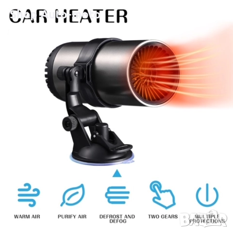 Печка за автомобил Automat - 12V, 150W - HEAT и FAN, снимка 6 - Аксесоари и консумативи - 52099204