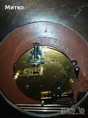 Стар немски механичен стенен часовник. Месечен с едно навиване., снимка 4 - Антикварни и старинни предмети - 32161430