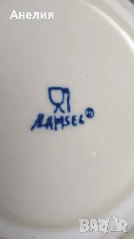 Кана или ваза с кобалтови цветя , снимка 5 - Вази - 50080342