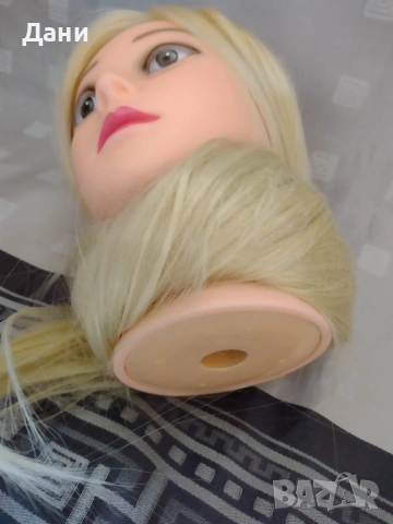 Учебна фризьорска глава  3 броя , снимка 13 - Аксесоари за коса - 54355584