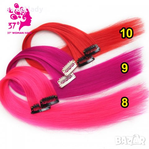 Цветен кичур за коса Циклама, снимка 1