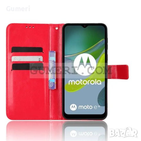 Тефтер  за Motorola Moto E13, снимка 5 - Калъфи, кейсове - 40801861