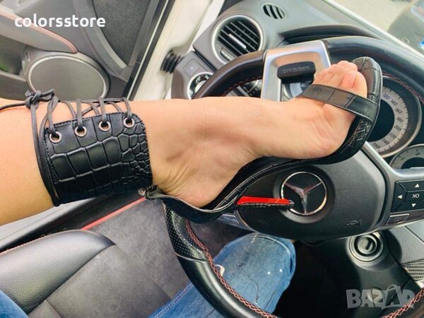 Сандали на ток - черни - 12940