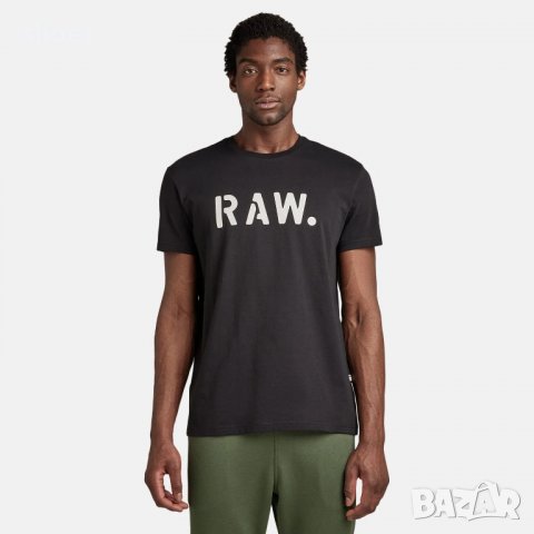 🔝G-Star Raw Stencil Оригинална мъжка тениска M, снимка 2 - Тениски - 39912187