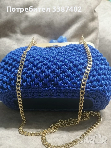 Елегантност в кралско синьо, снимка 5 - Чанти - 54205410