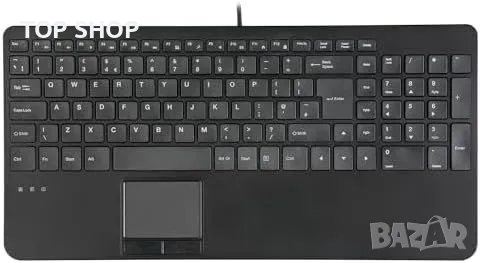Нова Компактна Клавиатура с Тъчпад + USB Хъбове, Поддръжка Windows, снимка 2 - Клавиатури и мишки - 49451186
