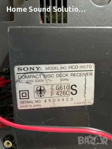 SONY FH-B177 Compact Hi-Density Component System, снимка 8 - Аудиосистеми - 52418902