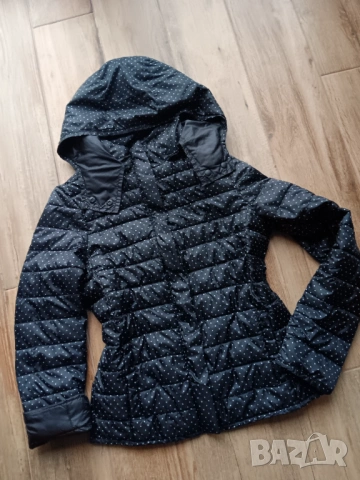 Mango преходно яке черно на бели точки