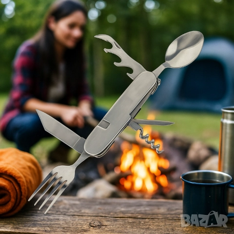 Мултифункционално ножче 6 в 1 – Всичко, от което се нуждаеш на открито, снимка 3 - Други - 51947620