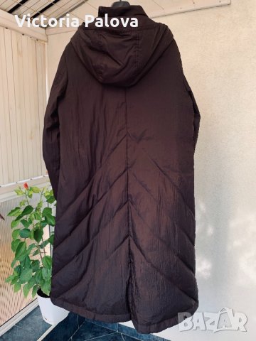 Модерно яке-палто GUXY цвят шоколад ,гъши пух,Италия, снимка 2 - Палта, манта - 34556353