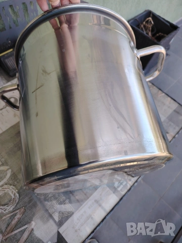 Тенджера неръждавейка 30х30см., снимка 3 - Съдове за готвене - 54333507