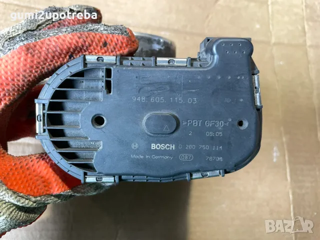 Дроселова Клапа 94860511503 Porsche Cayenne 957 4,8I V8 385ps 2007, снимка 4 - Части - 49653801