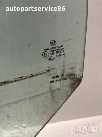 Стъкло за предна лява врата за Volkswagen Scirocco 2.0 Tfsi (2008), снимка 2 - Части - 54165949