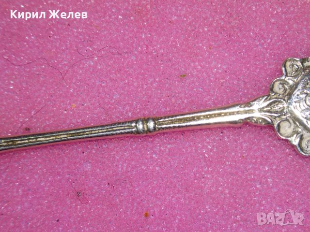 MANNHEIM СТАРА НЕМСКА КОЛЕКЦИОНЕРСКА ЕМАЙЛИРАНА СРЕБЪРНА ЛЪЖИЧКА За КАФЕ СРЕБРО 800 ПРОБА 42986, снимка 14 - Колекции - 44375424