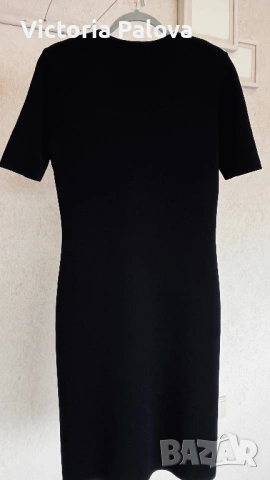 Елегантна черна вълнена рокля Strenesse Group, размер 36 (Made in Italy)