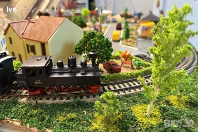 ел. влакче Marklin HO диорама ж.п. макет, снимка 5 - Влакчета, самолети, хеликоптери - 49577524
