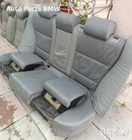 Задни седалки BMW E39 задна седалка БМВ Е39 Седалките са с детски столчета, снимка 3 - Части - 50406795