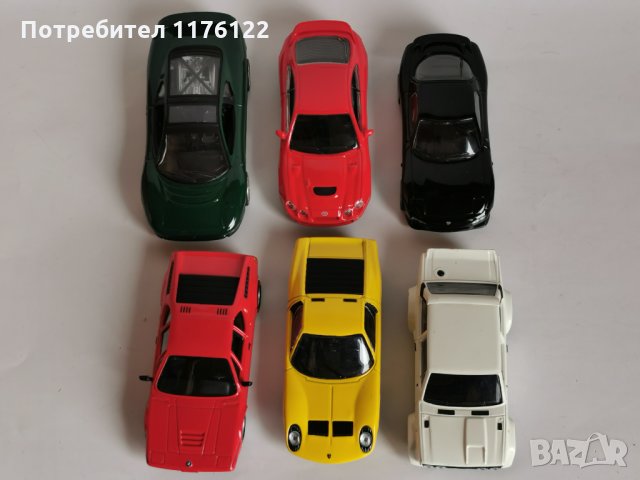 1/43 Del Prado Спортни Модели Fiat BMW Toyota Mazda Lamborghini Jaguar Лот От 6 броя, снимка 10 - Коли, камиони, мотори, писти - 35363237