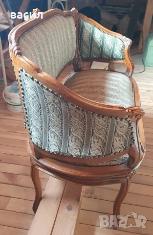 Ретро двуместно диванче , снимка 4 - Антикварни и старинни предмети - 51380405