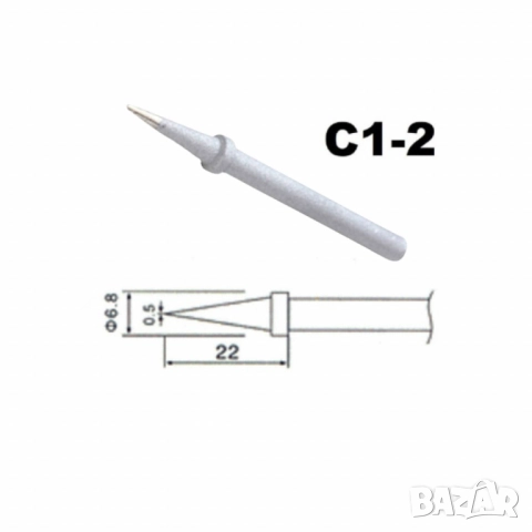 Човка за поялник C1-2 – универсален накрайник с прецизен връх, снимка 4 - Други стоки за дома - 52038547